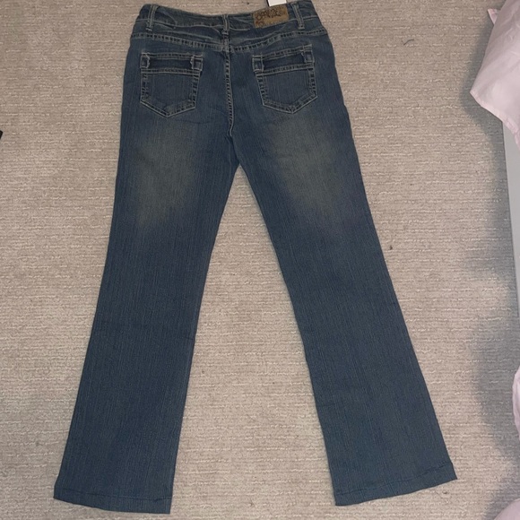 mid-rise bootcut studded jeans 💙 - Picture 3 of 4